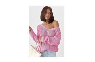 Ажурная кофта со шнуровкой на спине Lurex